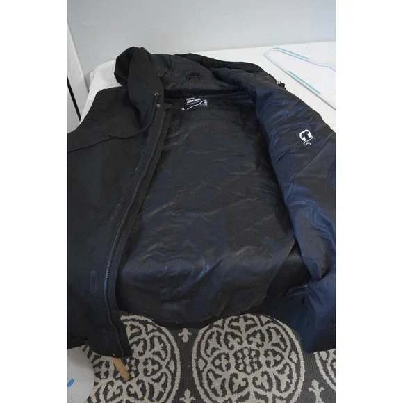 Armada Arlington Hooded Vest XL Mens XL Black Zip Snowboard Winter Insulated